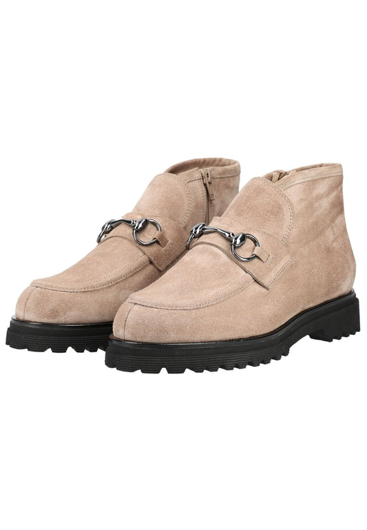 HASSIA Stiefelette Veloursleder Taupe