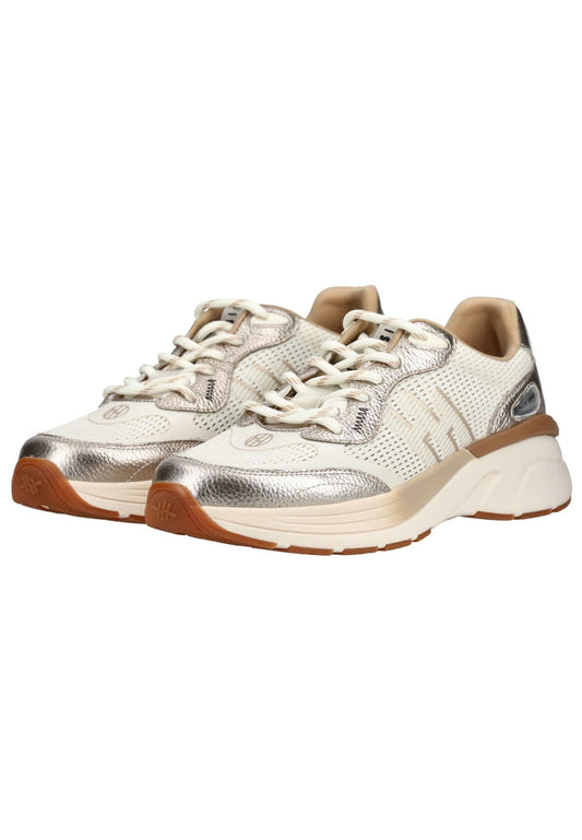 HISPANITAS Sneaker Leder/Textil Weiß kombi