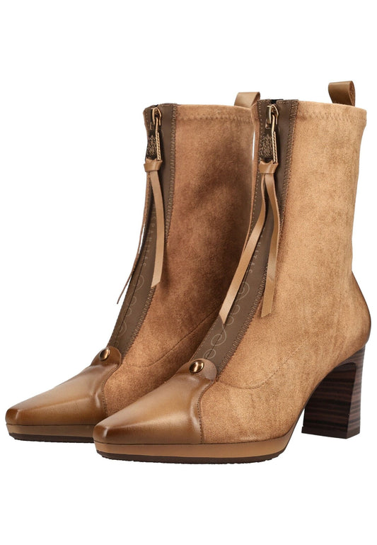 HISPANITAS Stiefelette Veloursleder/Textil Honey
