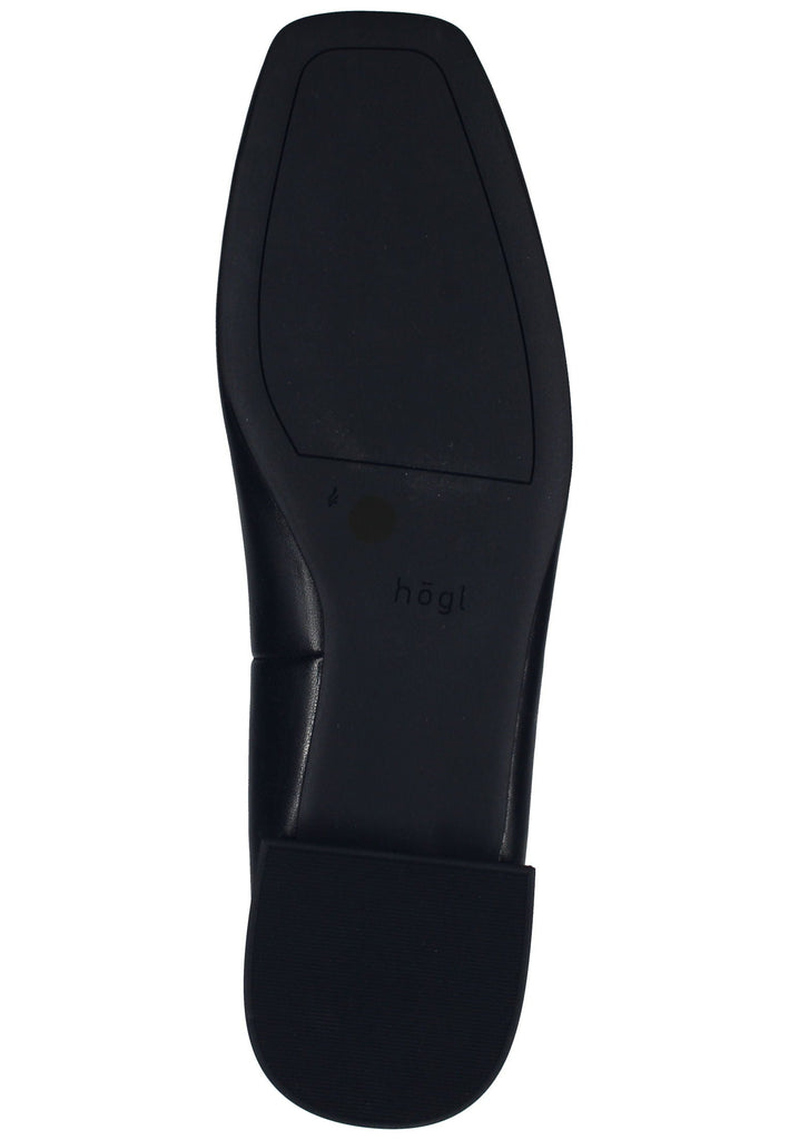 Högl Ballerinas Glattleder Schwarz