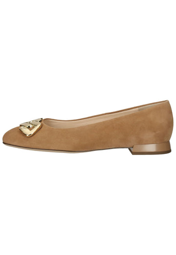 Ballerinas Högl Ballerinas Veloursleder Toffee