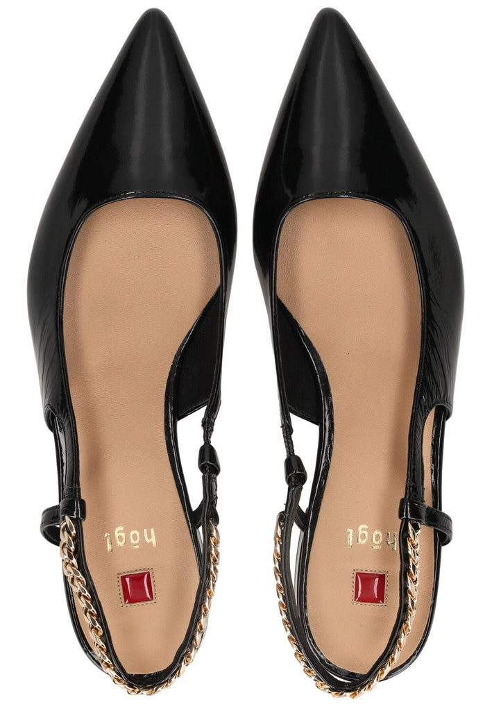 Högl Ballerinas Leder Schwarz