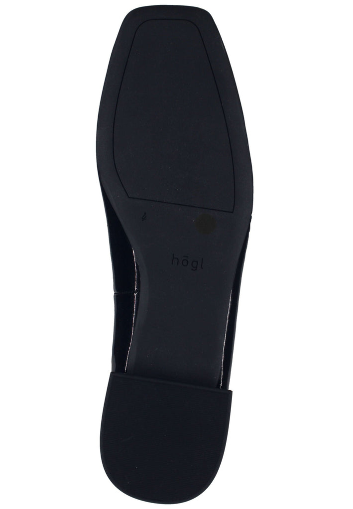 Högl Ballerinas Leder Schwarz Lack