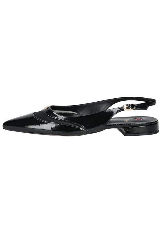 Högl Ballerinas Leder Schwarz Lack
