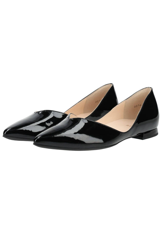 Högl Ballerinas Leder Schwarz Lack