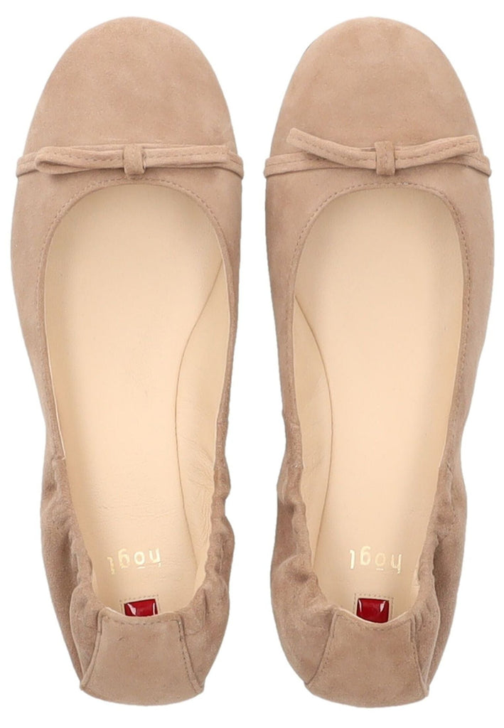 Högl Ballerinas Samt Taupe