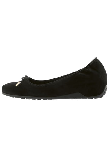 Högl Ballerinas Veloursleder Schwarz