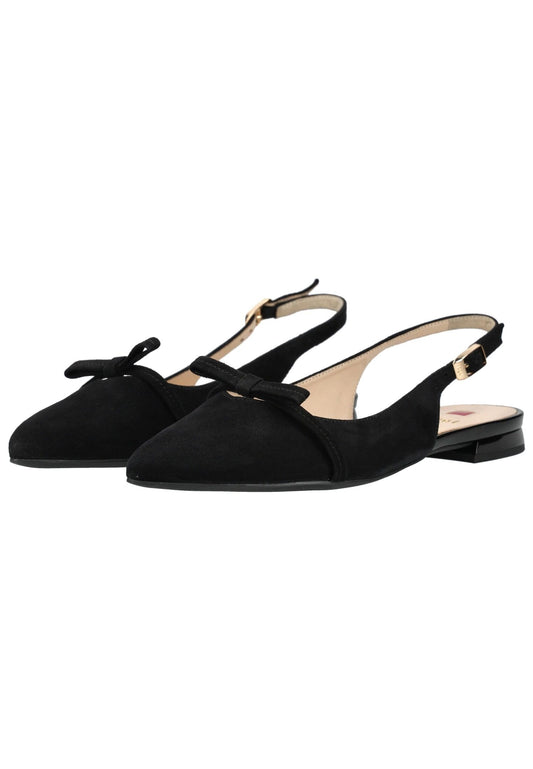 Högl Ballerinas Veloursleder Schwarz
