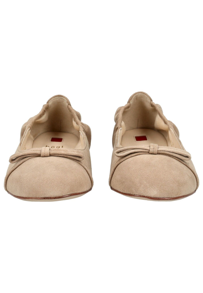 Högl Ballerinas Veloursleder Taupe