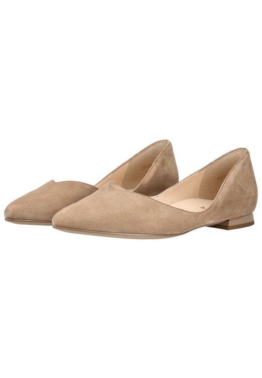 Högl Ballerinas Veloursleder Taupe