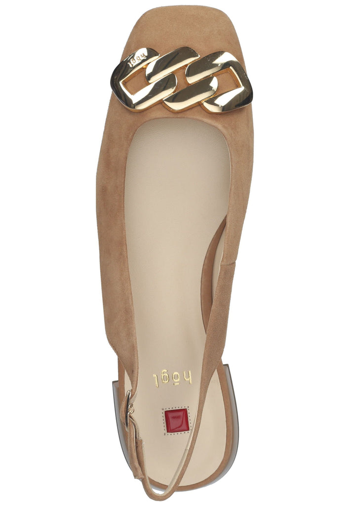 Högl Ballerinas Veloursleder Toffee