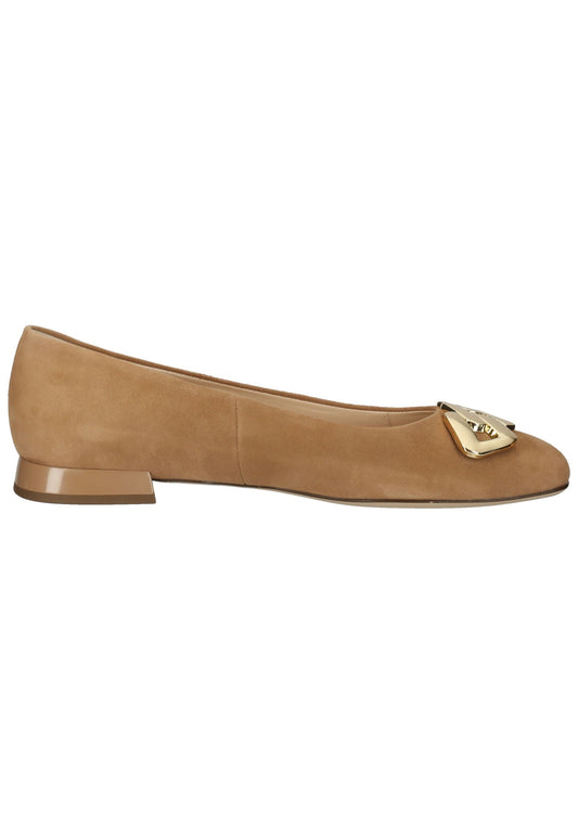 Högl Ballerinas Veloursleder Toffee