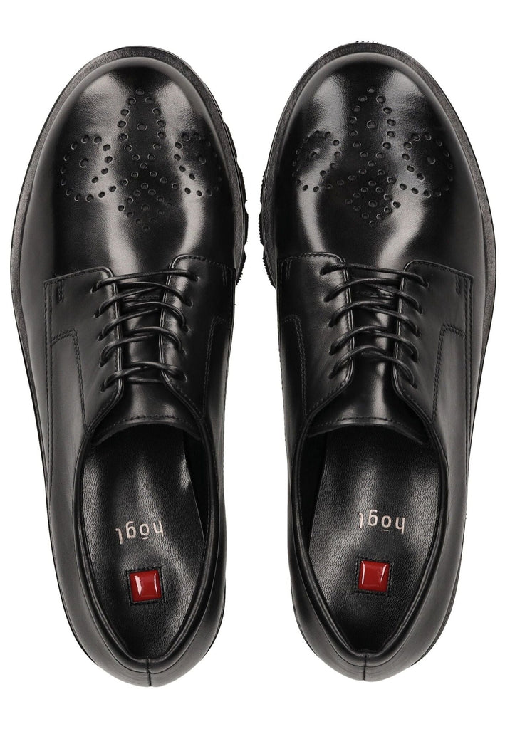 Högl Halbschuhe Leder Schwarz