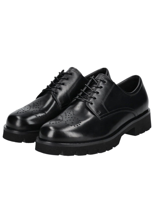 Högl Halbschuhe Leder Schwarz