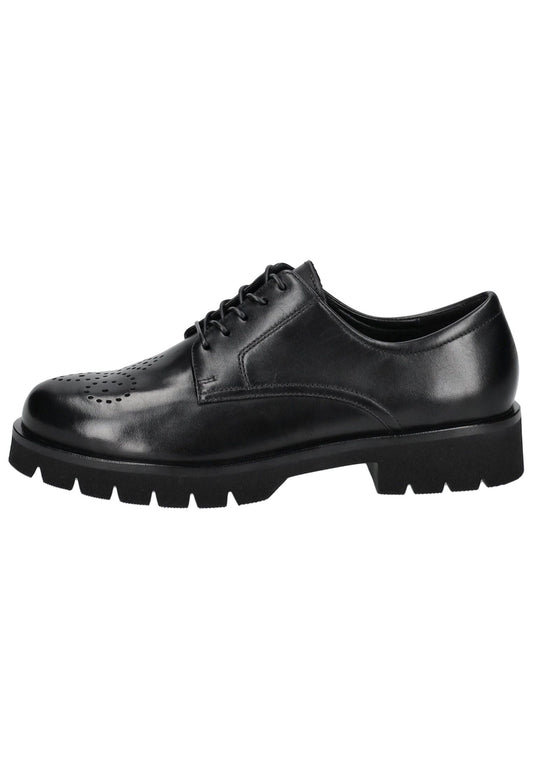 Högl Halbschuhe Leder Schwarz