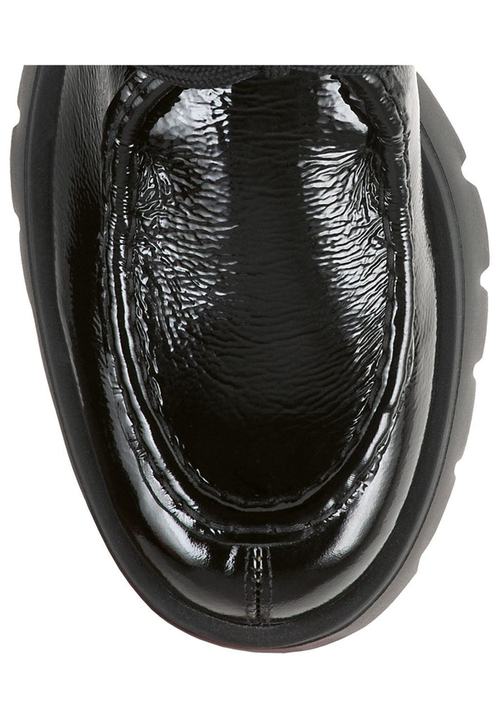 Högl Halbschuhe Leder Schwarz Lack