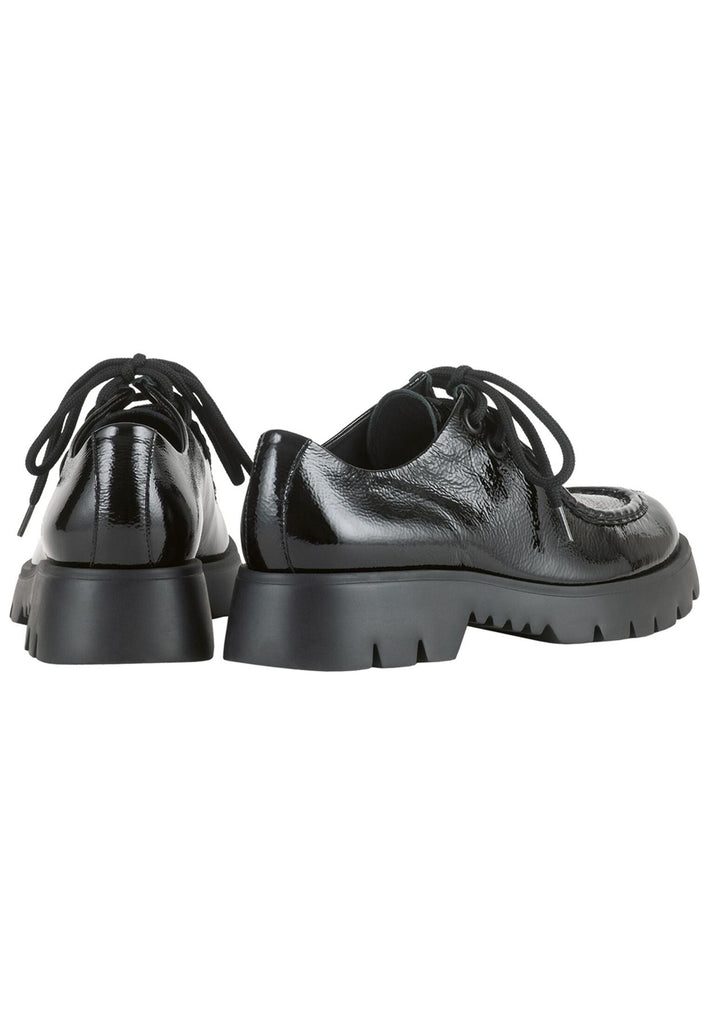 Högl Halbschuhe Leder Schwarz Lack