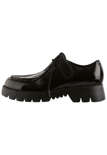 Högl Halbschuhe Leder Schwarz Lack