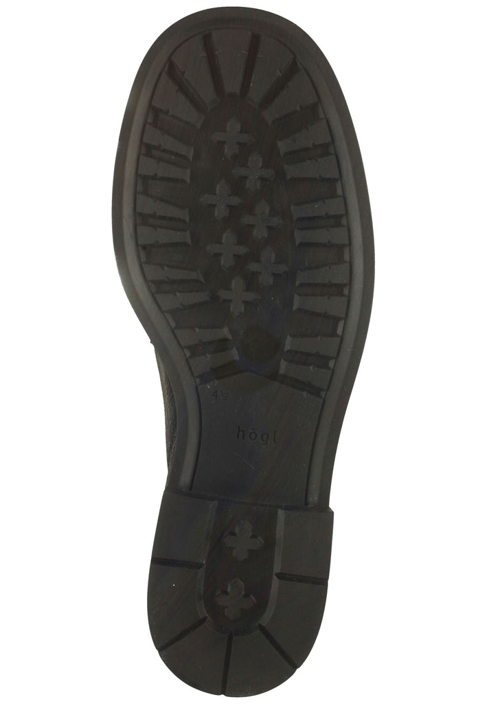 Högl Halbschuhe Leder Schwarz Lack