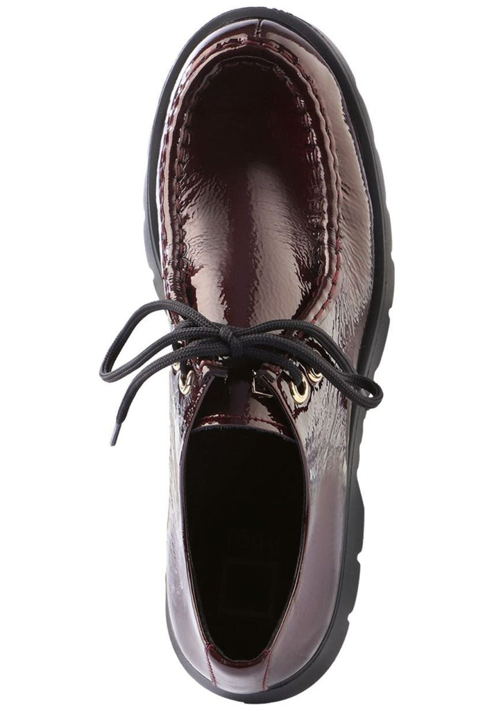 Högl Halbschuhe Leder Weinrot