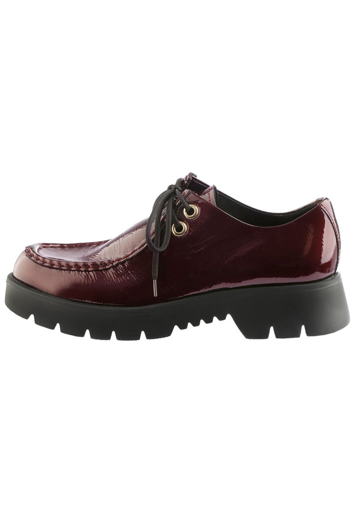 Högl Halbschuhe Leder Weinrot