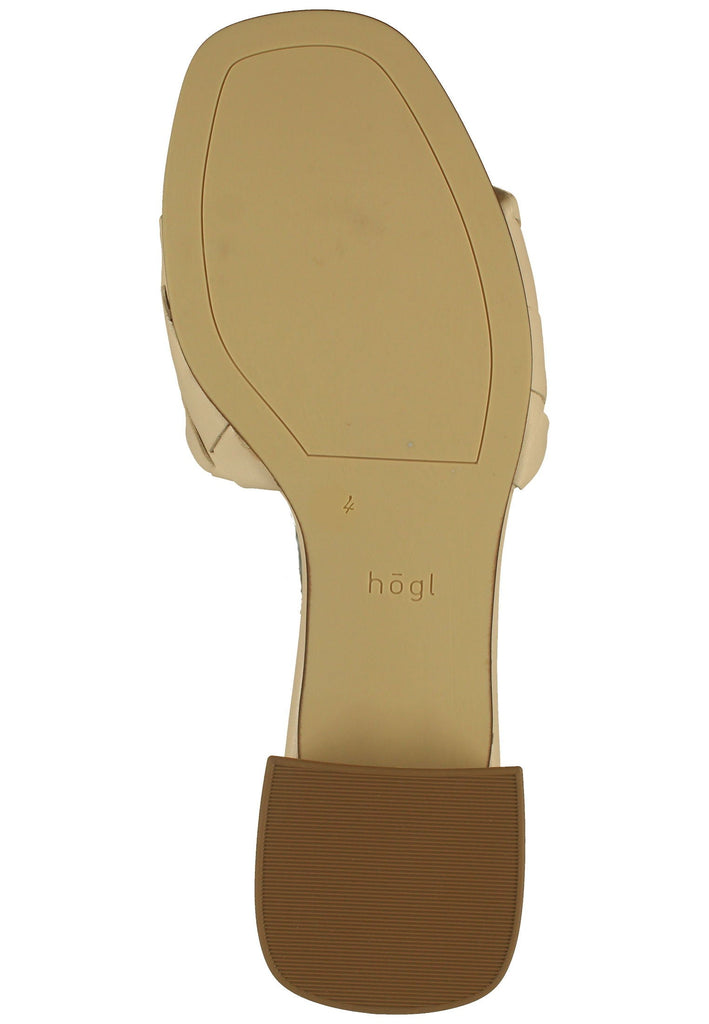 Högl Pantoletten Leder Leinen