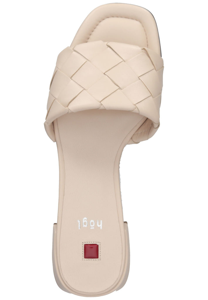 Högl Pantoletten Leder Leinen