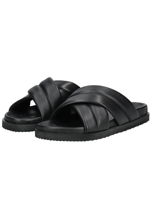 Högl Pantoletten Leder Schwarz