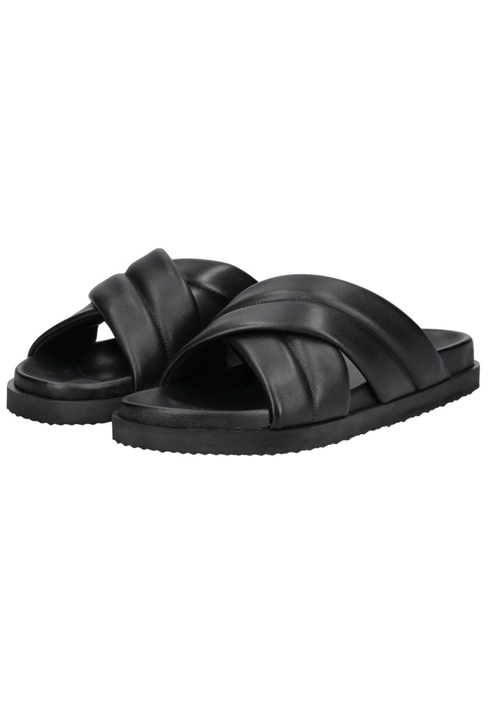 Högl Pantoletten Leder Schwarz