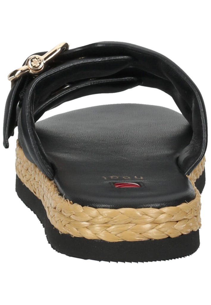 Högl Pantoletten Leder Schwarz