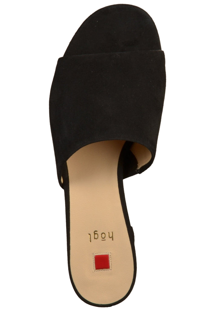 Högl Pantoletten Leder Schwarz