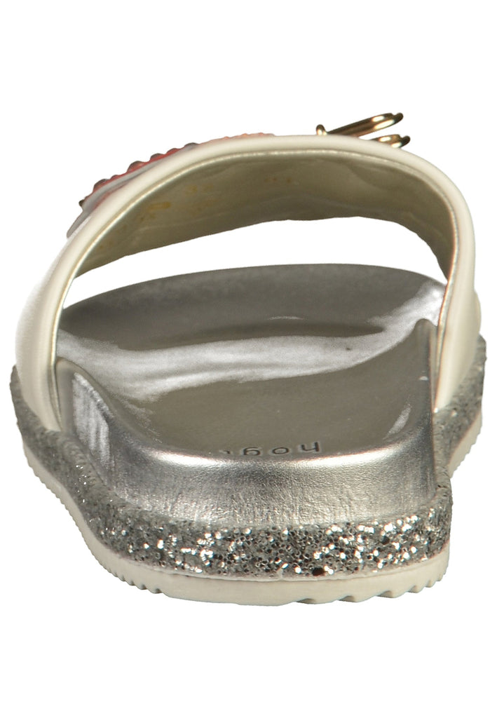 Högl Pantoletten Leder Weiß