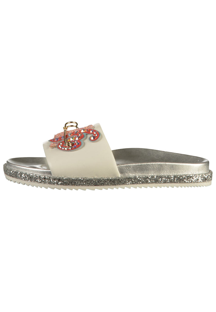 Högl Pantoletten Leder Weiß