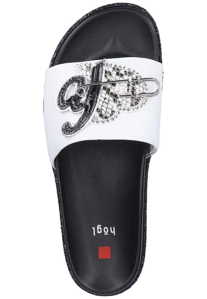 Högl Pantoletten Leder Weiß