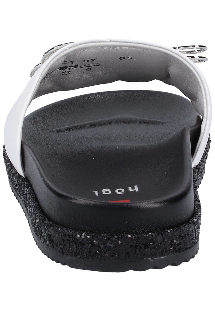 Högl Pantoletten Leder Weiß