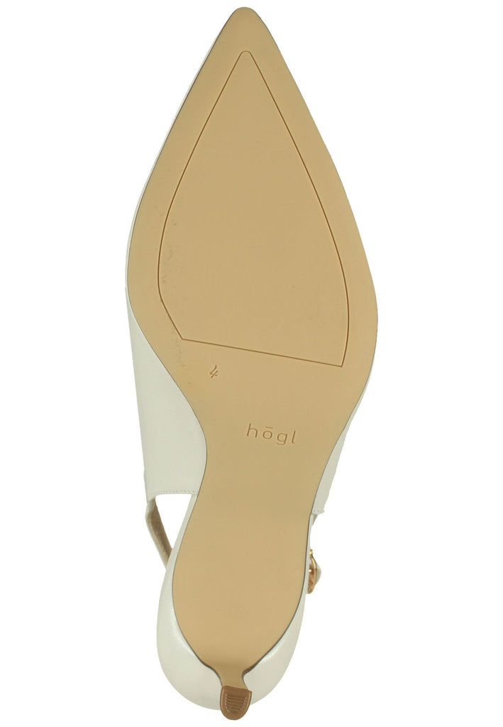 Högl Pumps Glattleder Weiß