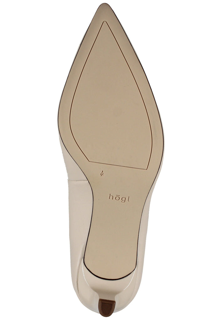 Högl Pumps Glattleder Weiß