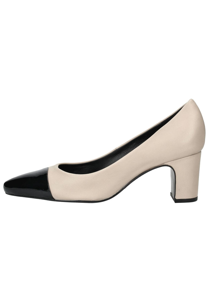 Högl Pumps Leder Beige/Schwarz