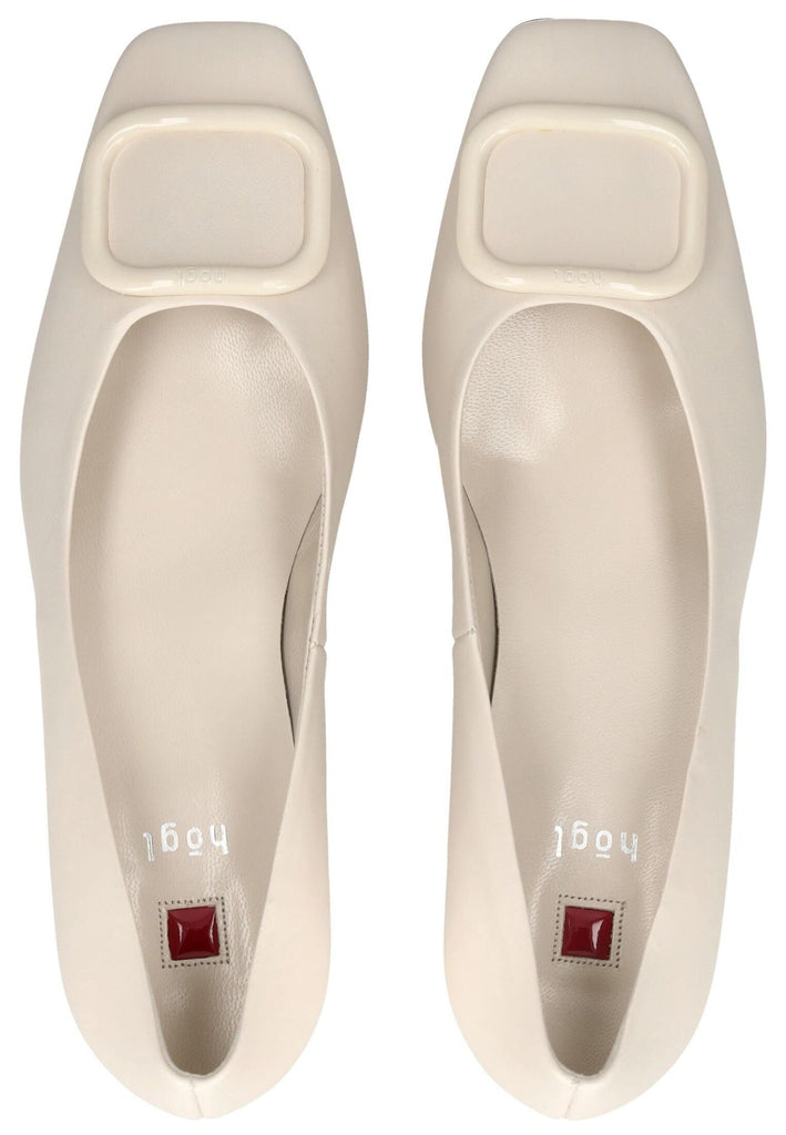 Högl Pumps Leder Creme