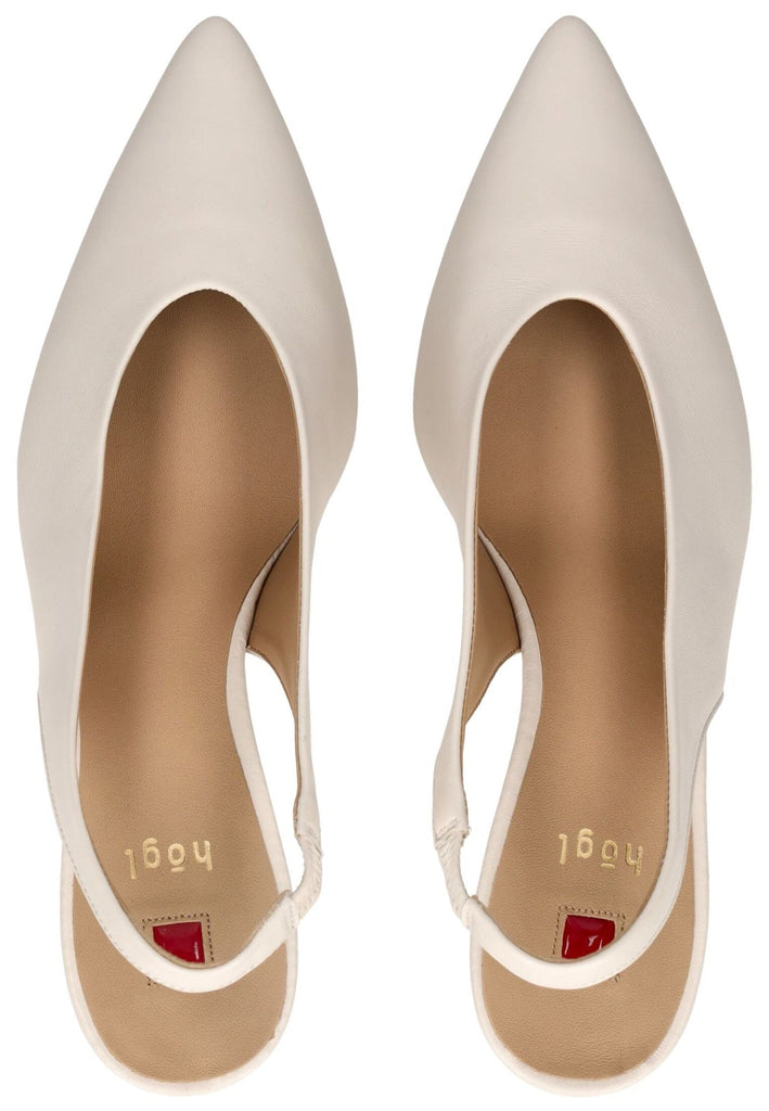 Högl Pumps Leder Creme