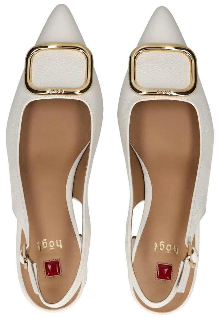 Högl Pumps Leder Creme