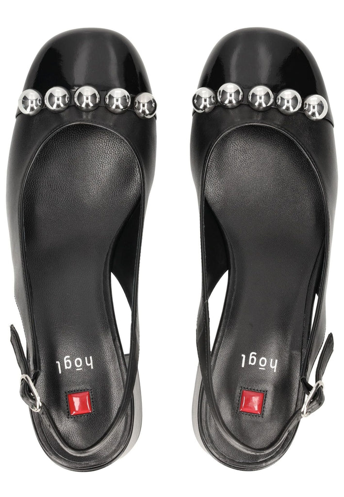 Högl Pumps Leder Schwarz