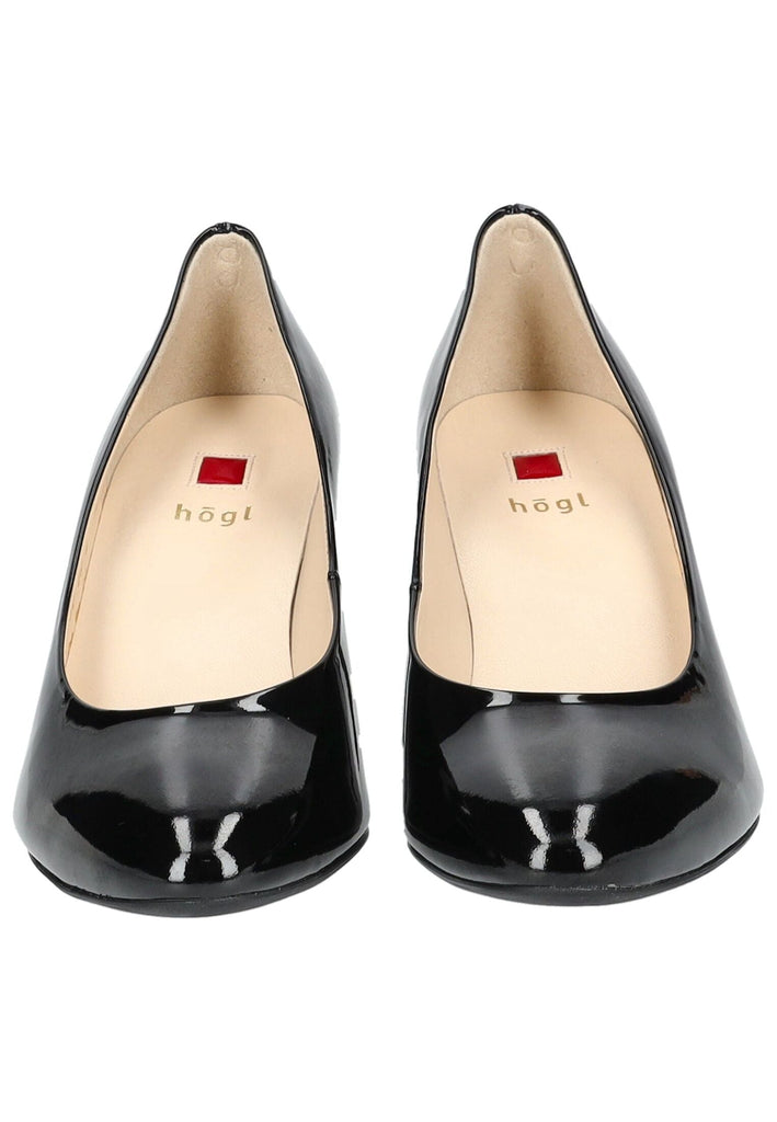 Högl Pumps Leder Schwarz Lack