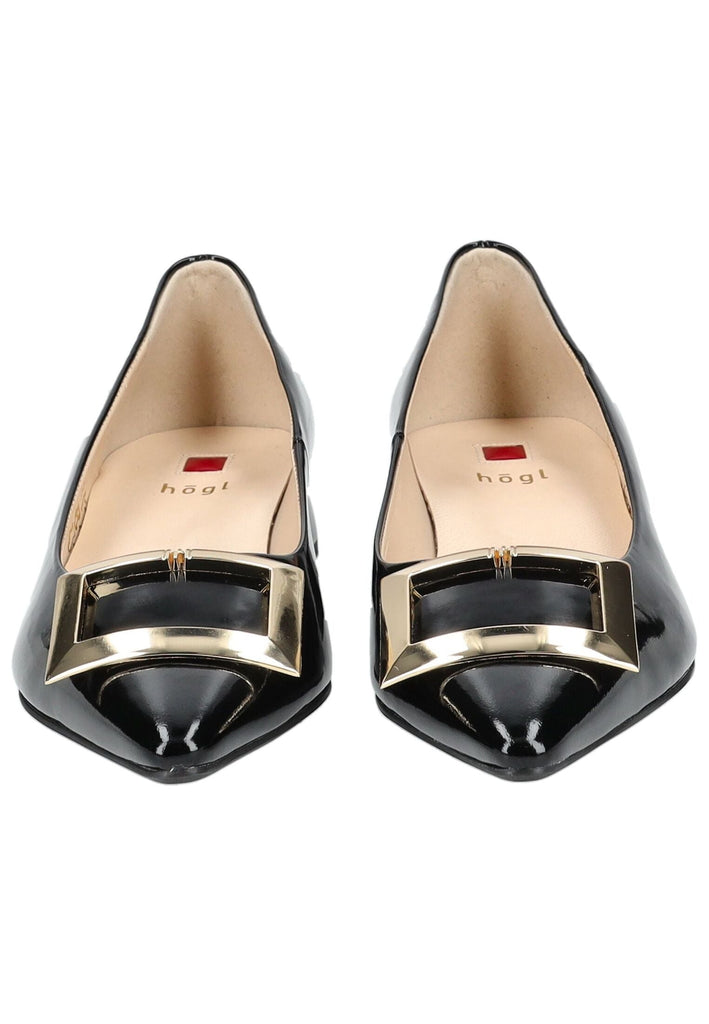 Högl Pumps Leder Schwarz Lack