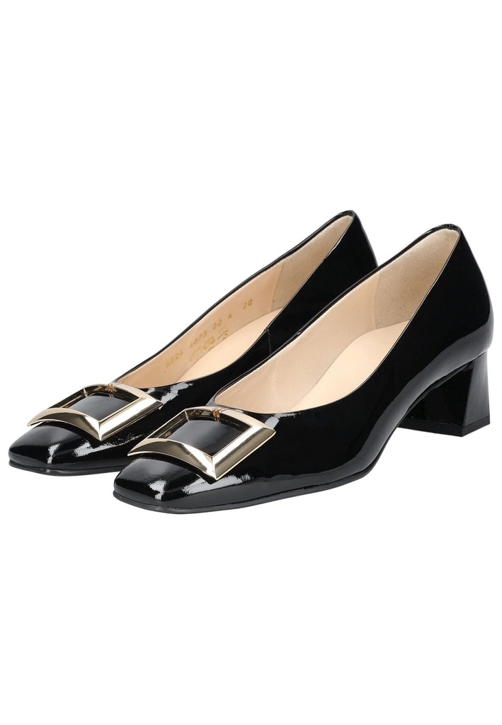 Högl Pumps Leder Schwarz Lack