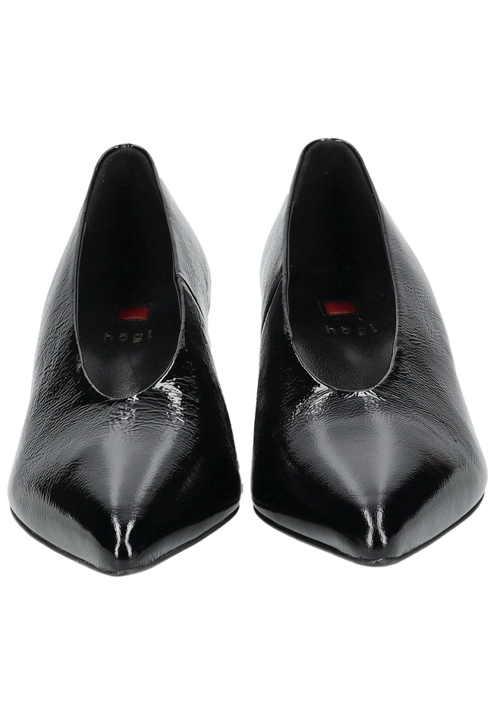 Högl Pumps Leder Schwarz Lack