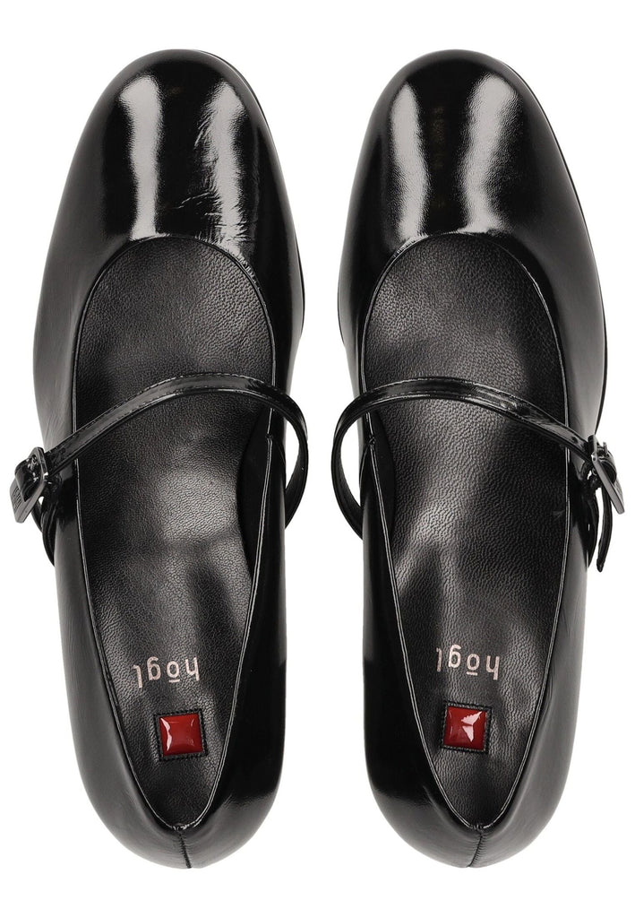 Högl Pumps Leder Schwarz Lack