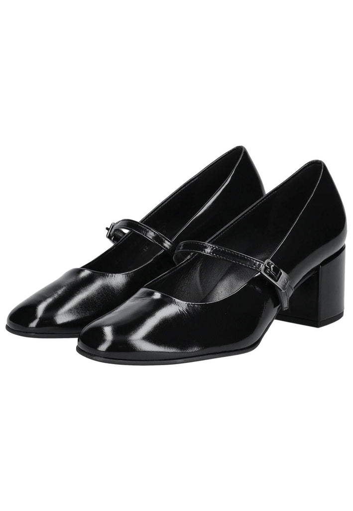 Högl Pumps Leder Schwarz Lack