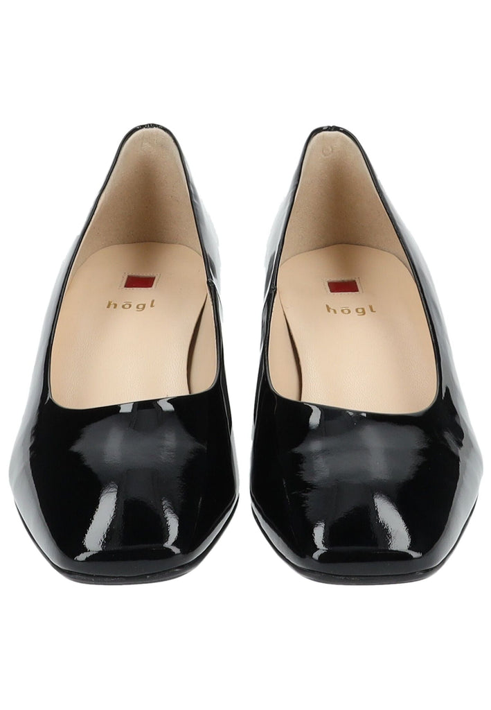 Högl Pumps Leder Schwarz Lack