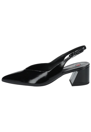 Högl Pumps Leder Schwarz Lack